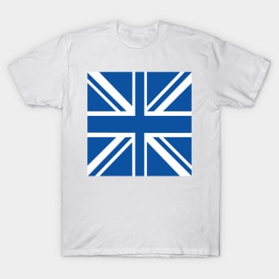 Blue & White Union Jack Flag T-Shirt